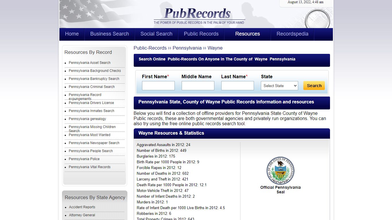 Wayne County, Pennsylvania Public Records